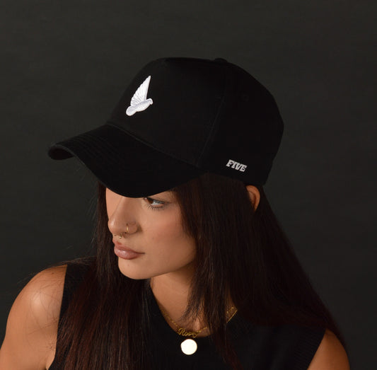 5 PANEL A FRAME SNAPBACK (DOVE)